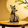 Handmade Brass Couple Cats Figurine Elegant Metal Kitten Lover Statue Decors for Valentines Day Gift Ornament