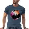 Lesbian Yin Yang Cat T-shirt cute clothes Blouse heavyweights big and tall t shirts