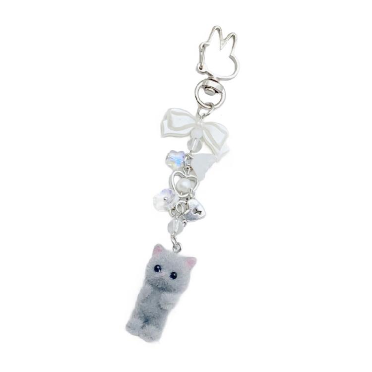 Unique Cat Designs Bead Strap Handmade Phone Strap Phone Lanyard Beads Texture Fashion Accessory for Phones and Bags