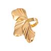 Punk Gothic Irregular Geometric Flower Rings for Men Women Hiphop Exaggerated Shiny Open Rings Fashion Party Jewelry Accessories