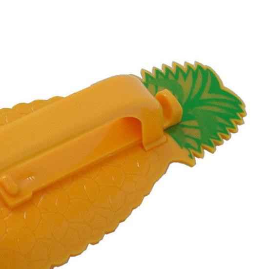 Kráječ na ananas Snadno se čistí Ostrý Přenosný Roztomilý tvar Lehký Odstraňte jádro ananasu Nerezový Nastavitelný Inovativní škrabka na ananas