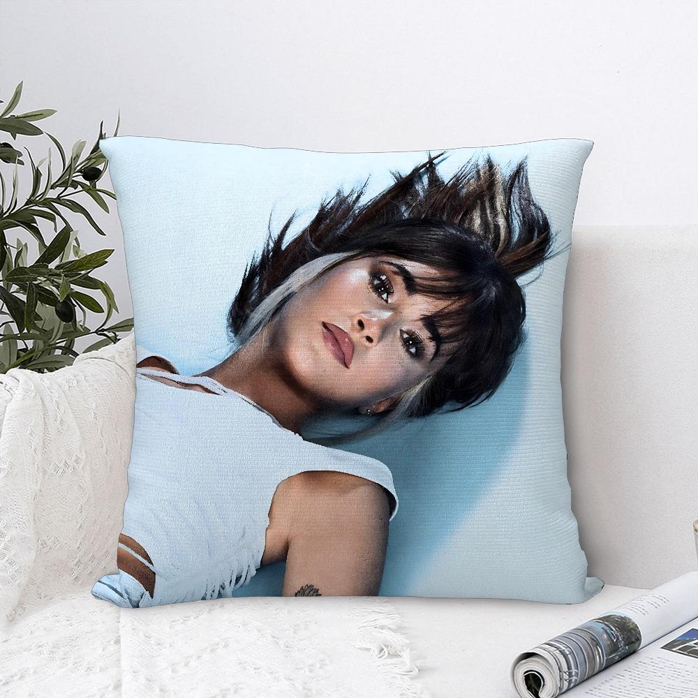 Singer A-Aitana O-Ocanas Pillow Case Sofa Decorative Home Double-sided Print Plush Square Throw Pillow Covers Cushion Decor