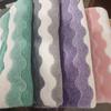 Coral Fleece Bath Towel Set: Thick, Double-Sided Absorbent, Soft, Lint-Free, Three-Color Wavy Design.