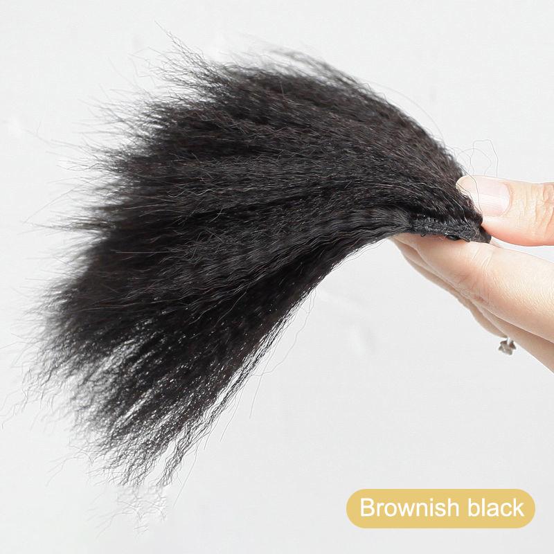 14Cm Natural Invisible Hair Pad Women Hair Styling Fluffy Hair Lining Head Top Cover Synthetic Seamless Braiding Extension
