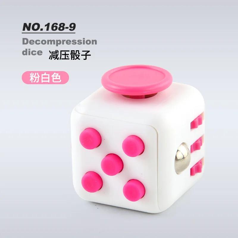 Solid Color Fidget Decompression Dice for Release Stress Autism Anxiety Relieve Adult Kids Stress Relief Anti-Stress Fidget Toys
