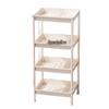 Punch-Free Floor Standing Bathroom Corner Storage Rack