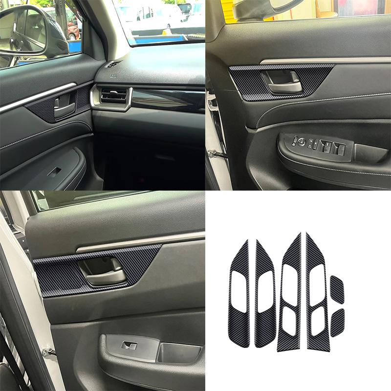 For HONDA WR-V WRV 2024 2025 ABS Carbonfiber  Interior Accessoires  Door Handle Window Control Panle Handbrake Air Outlet Cover