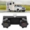 RV Shower Faucet Valve Diverter Shower Mixing Valve Control with 2 Knobs Wheel For RV Motor Home