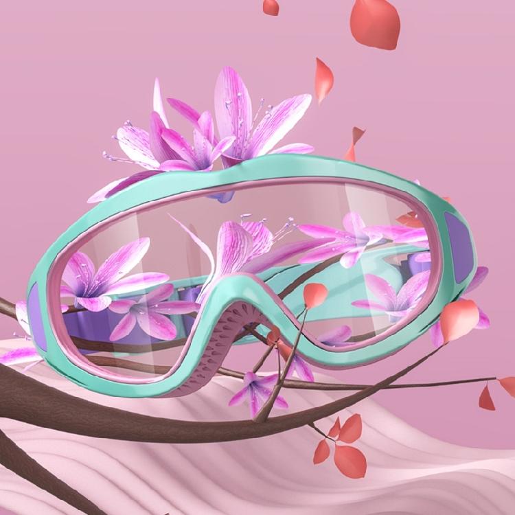 Frog Resistant Kid Swimming Goggles 180 Degree Wide View Swim Goggles