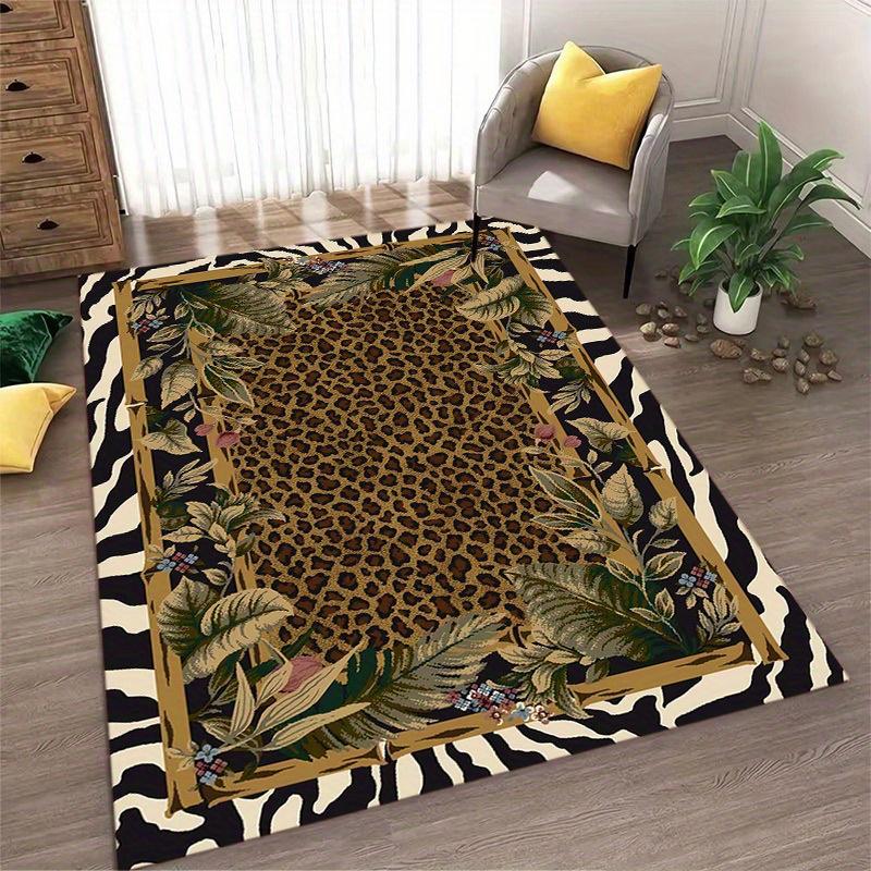 Christmas Area Mat Large Mat with Festive Snowflake and Holiday for Living Room Kitchen Holiday Mat Winter Floor Mat Decorations