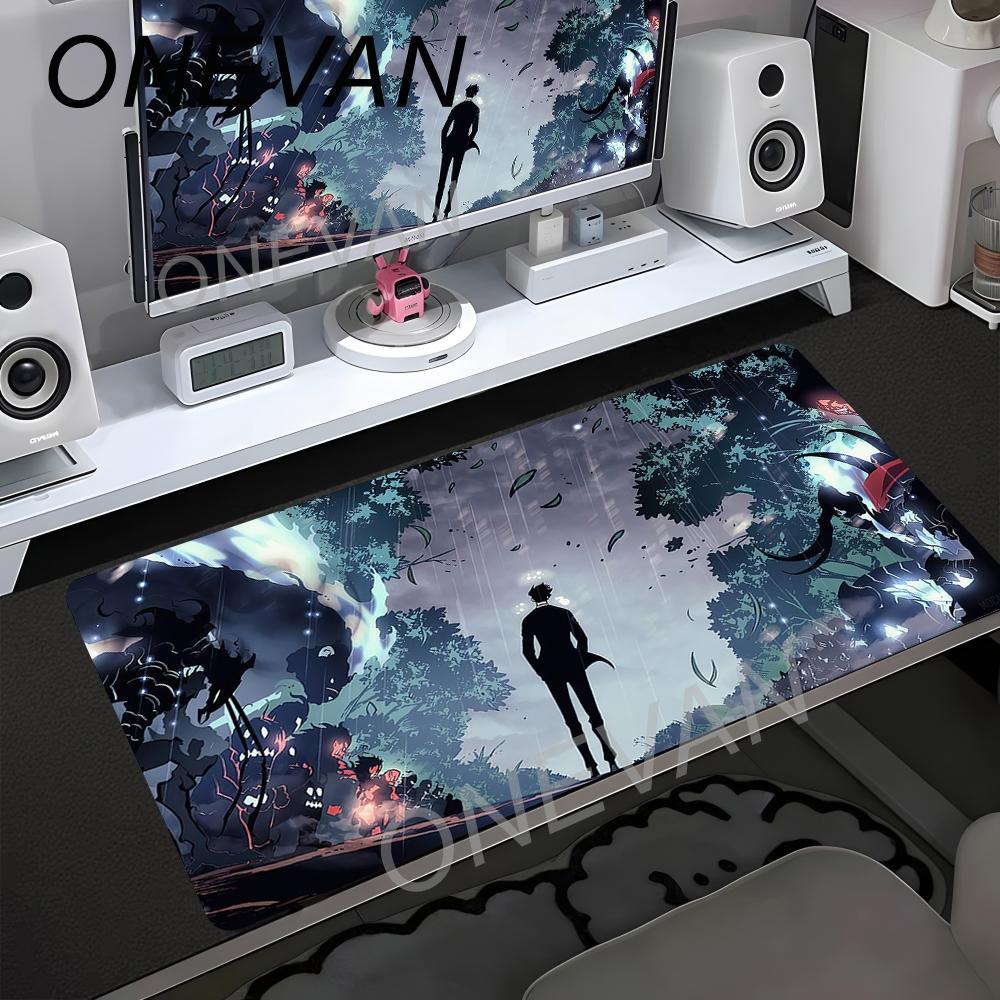 Anime Solo Leveling Podkładka pod mysz HD Drukowana dla Graczy Komputerowych Krawędź Blokująca Antypoślizgowa Podkładka pod mysz XXL Klawiatura PC Naturalna Guma Podkładka na biurko