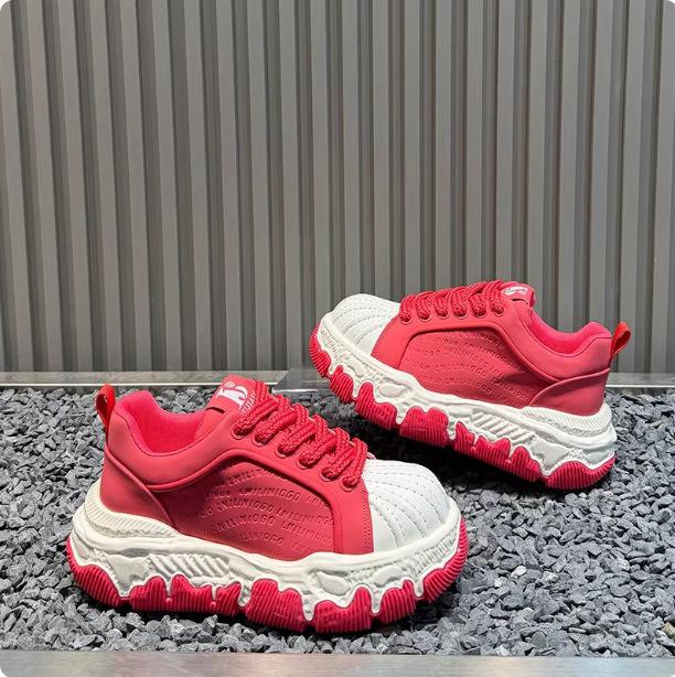 Winter new low-top dad shoes heightened cm lace-up casual BJD