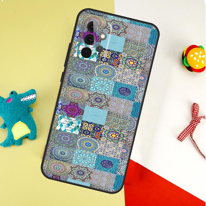 

Moroccan Tile For Samsung Galaxy A05 A06 A16 A54 A34 A14 A55 A35 A15 A53 A33 A13 A22 A32 A52 Phone Case Samsung A33 5G