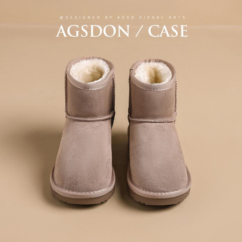 Snow boots short tube new winter velvet thickened short boots platform bread cotton shoes
