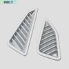 2X For   Toyota Corolla ABS Dashboard Air Vent Outlet Cover Trim Silver