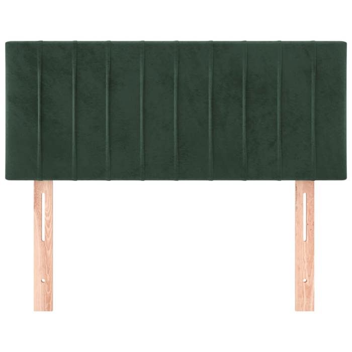 VidaXL Headboard Bedroom Furniture Bed Accessory Single Bed Headboard Interior Dark Green 80x5x78/88 346211