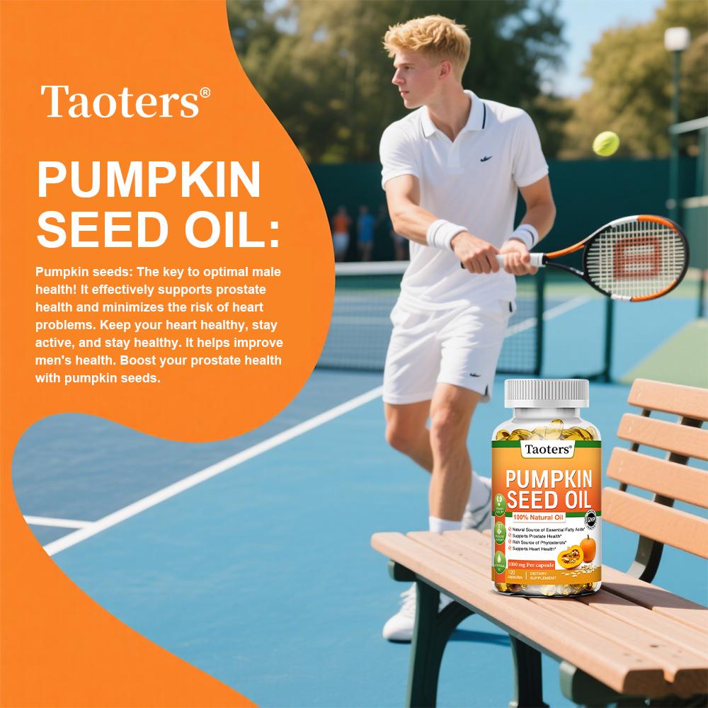 Taoters Pumpkin Seed Oil Capsules Protect Digestive System 120 Capsules