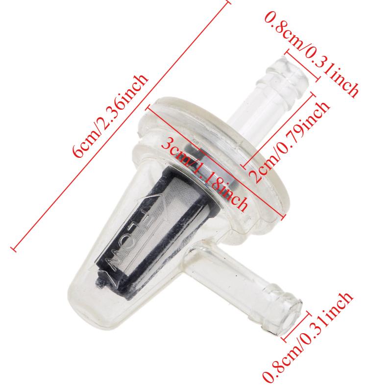 Universal Motorcycle Gasoline Fuel Filter 90 Degree Right Angle 1/4 Inch Or 6-7Mm Hose Lines for Honda Yamaha for Suzuki ATV Quad UTV Off-Road