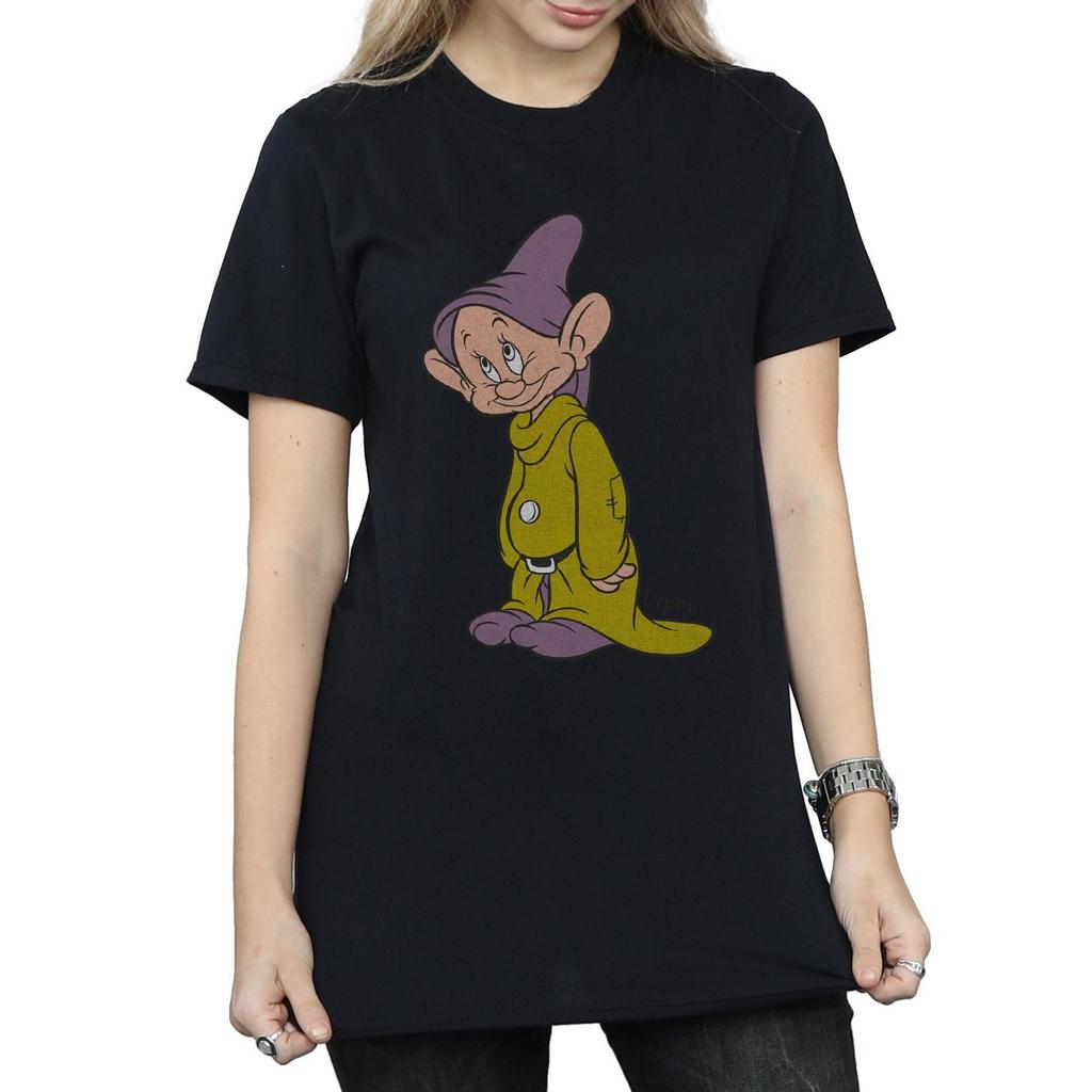 Snow White And The Seven Dwarfs Womens/Ladies Dopey Cotton Boyfriend T-Shirt