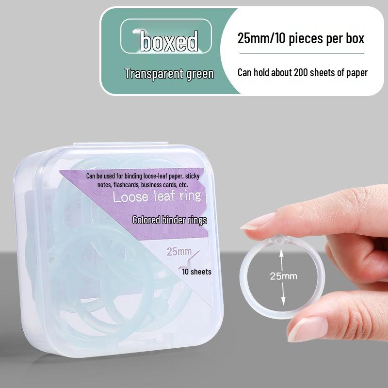 Plastic Openable Loose-Leaf Binder Ring Clip