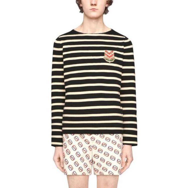 GUCCI Striped Lyre Sweater 575545-XKATH-4650