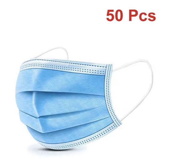 Masks 3-layer Mask Face Masks Melt Blown Cloth Disposable Anti-Dust Protective Masks Earloops Mouth Mask Black Mascarillas