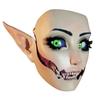 Yousheng Sheep Horn Demon Halloween Face Guard Terrifying Human Face Guard Scary Prop Parties Haunted House Scares Animal Face Guard
