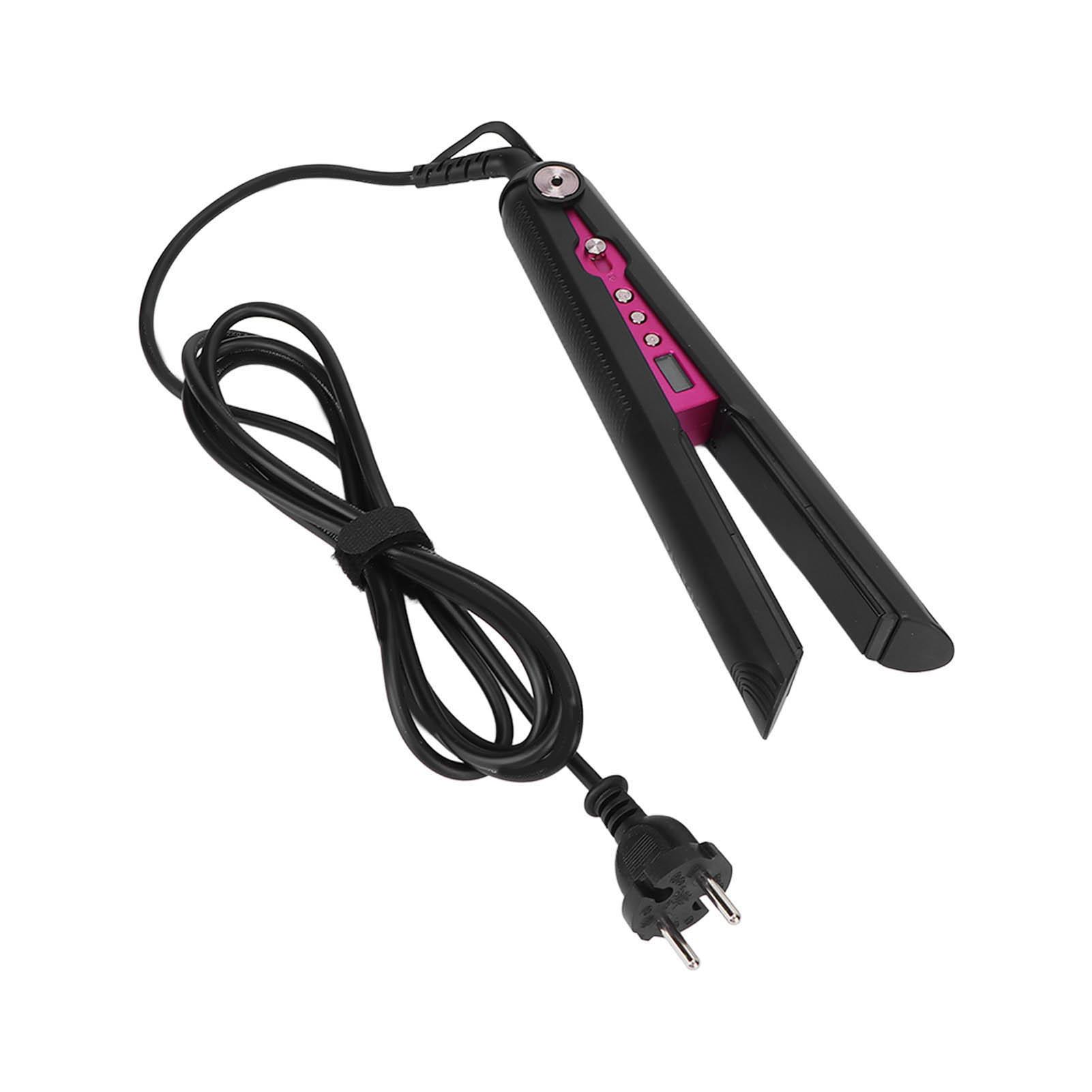 

Утюжок для выпрямления волос с быстрым нагревом и ЖК-дисплеем, инструменты для завивки и выпрямления волос, черный 110‑240VEU EU Plug