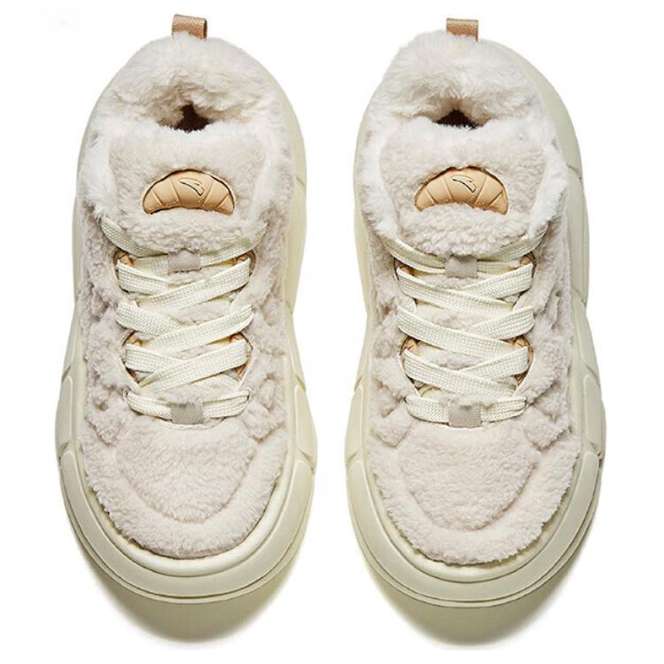 Anta Special Scented Sachet Thermal Slip Resistant And Abrasion Resistant Low Top Skateboard Shoes Women's Beige 122448978-2