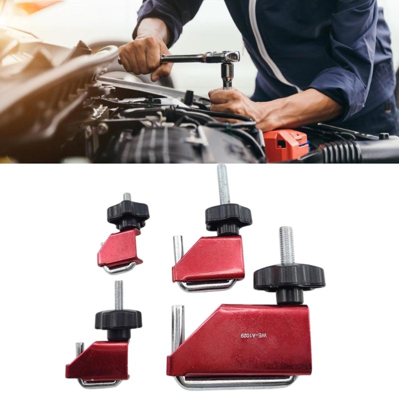 Multiple Size Brake Line Crimp Tool Set Suitable for Fuels Hose Transmission Lines and Fluid Pipe Automotive Maintenance