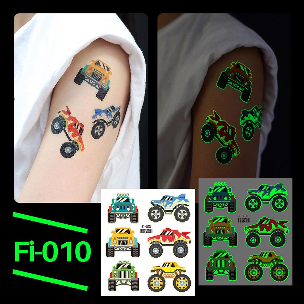 Ricaron 2025 Waterproof Luminous Racing Motorcycle & Car Tattoo Stickers