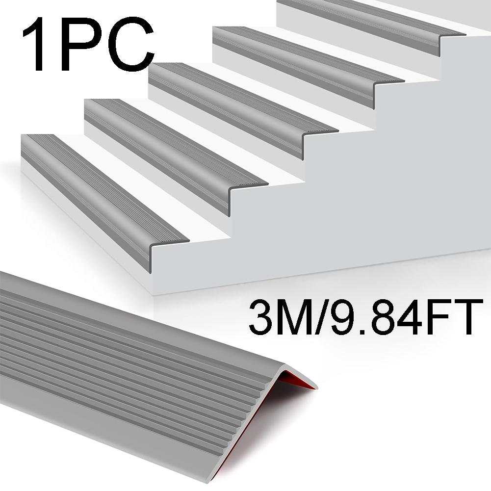 3M Self-Adhesive PVC Stair Anti-Slip Strip | 1 Roll Stair Edge Protector, Waterproof, Wear-Resistant for Indoor & Outdoor Steps