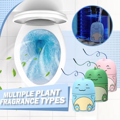 Cute Dinosaur-Shaped Toilet Bowl Cleaner Bottle, Automatic Bathroom Toilet Tank Cleaner With Ocean Scent