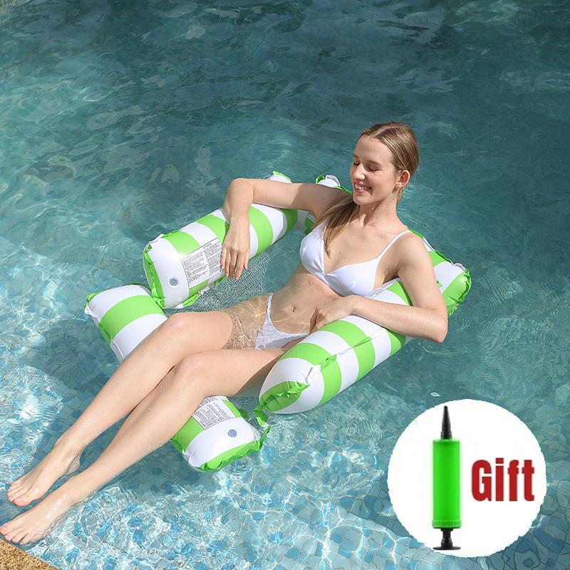 Wasserhängematte Liegestuhl Aufblasbare Schwimmmatte Schwimmmatten Pool Schwimmmatten Meeresmatratze Poolparty Aufblasbares Poolzubehör