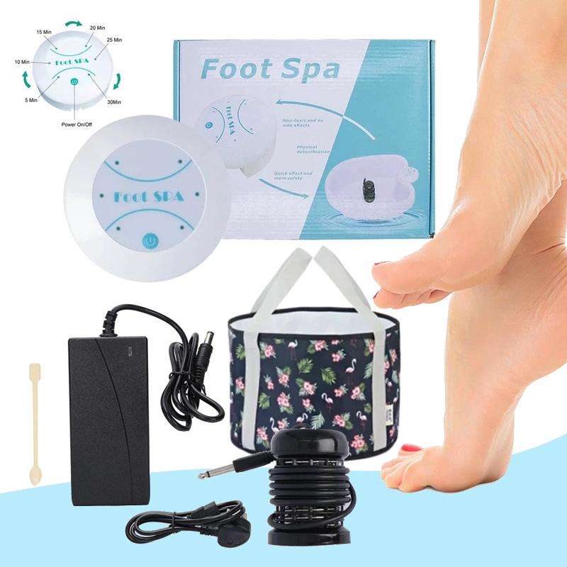 Foot Hydrotherapy Machine Dual Ion Detoxification Device Cleanse Massage Care Arrays Aqua Improve Foot Fatigue Muscles Tension