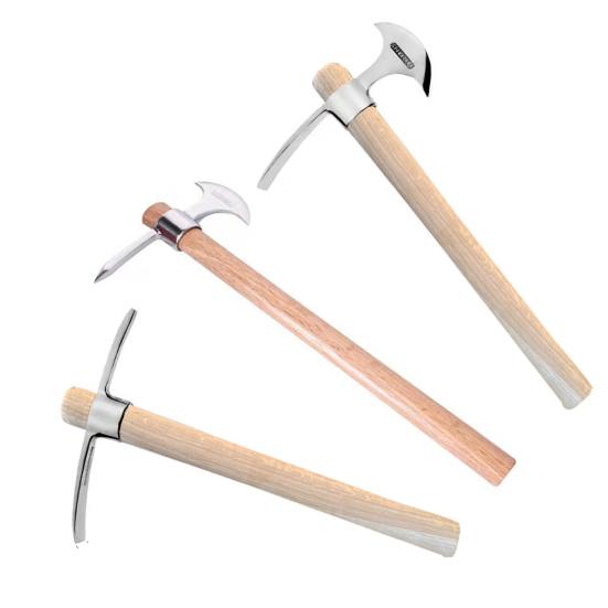 Double Headed Pickaxe Stainless Steel Dual Head Gardening Pickaxe Heavy Duty Pickaxe with Handle for Digging Weeding Planting