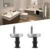 2pcs Screw Toilet Accessories Hardware Toilet Seat Hinges Top Close Soft Release Quick Fitting Heavy Duty Hinge Pair Hinge
