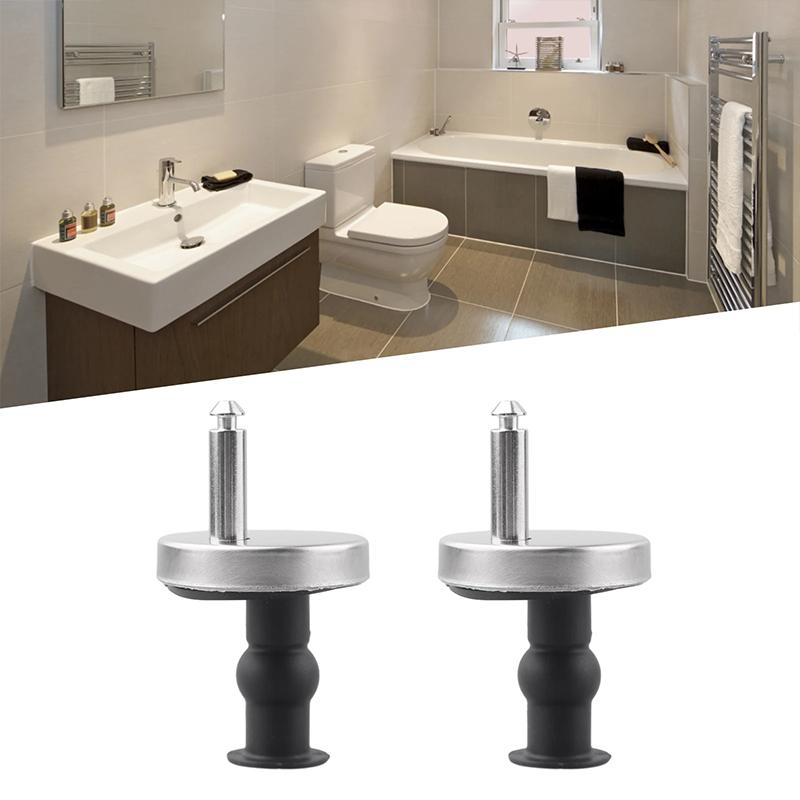2pcs Screw Toilet Accessories Hardware Toilet Seat Hinges Top Close Soft Release Quick Fitting Heavy Duty Hinge Pair Hinge