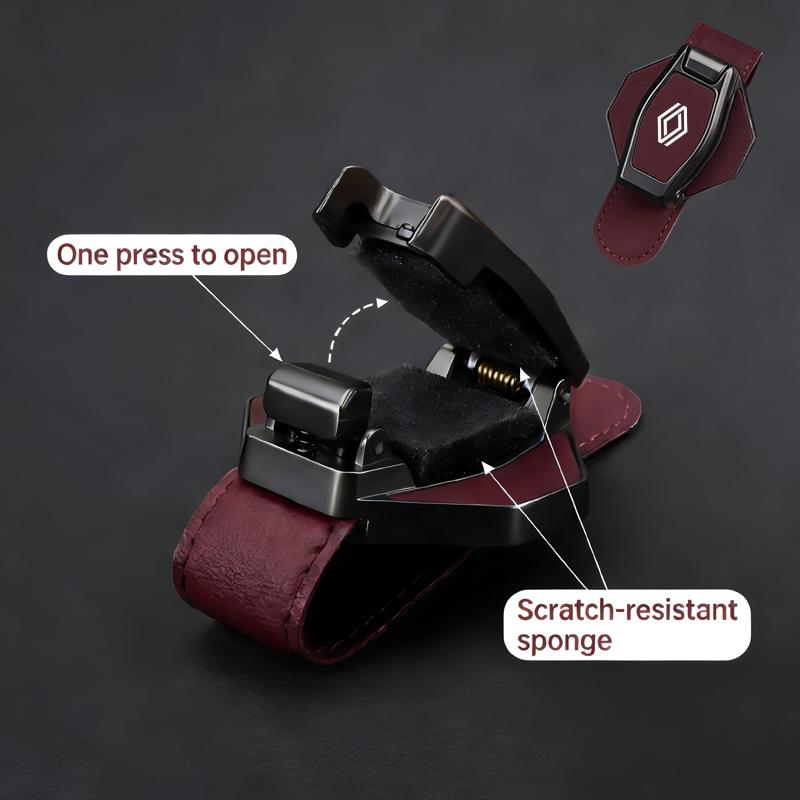 Car headrests, magnetic leather eyeglass holders, ticket holders, etc For Renault Clio Laguna 2 Megane 2 3 Duster Logan Captur