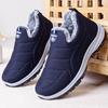 Fashion Plus Size Shoes for Men Winter Fashion Slip On Short Plush Keep Warm Platform Wedges Non-slip Flats Casual Sneakers Short Boots