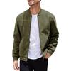 Herren Wildlederfleece Einfarbig Reißverschluss Jacke Strickjacke