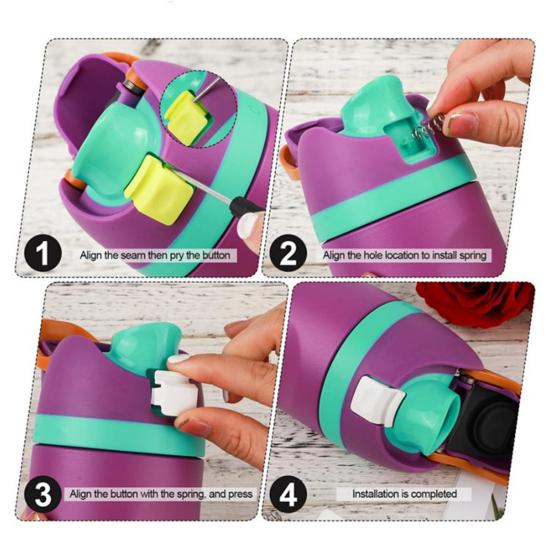 5 Sets Replacement Water Bottle Button for Owala FreeSip 19/24/25/32/40oz Push Switch Top