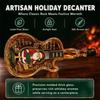 Santa Claus Christmas Guitar Shaped Decanter Snowman Xmas Tree Guitar Liquor Storage Bottle Ornaments Clear Glass Bottle