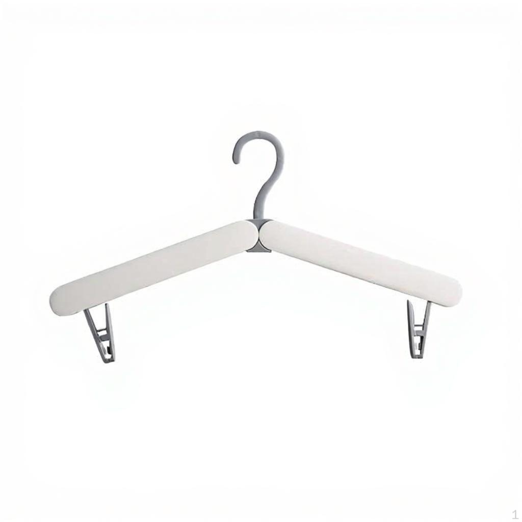 Foldable Socks Drying Rack, Multifastener Clothes Hanger, Portable for Travel, Balcony, Dormitory