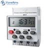 Din Rail Mount Time Control Relay 7 Days Weekly Programmable Timer 12V 110V 220V LCD Digital Timer Switch with 24 On/Off Groups3