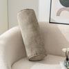 Ergonomic Chenille Cylinder Pillow Solid Color Back Lumber Support Pillow Neck Roll Pillow Leg