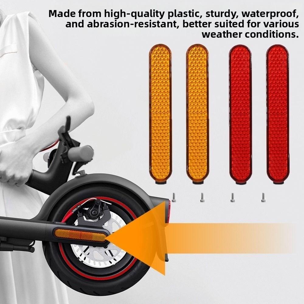 1Set Plastic Electric Scooter Stickers Accessor Rear Safety Decoration For Xiaomi Pro2 1S-M365 Mi3