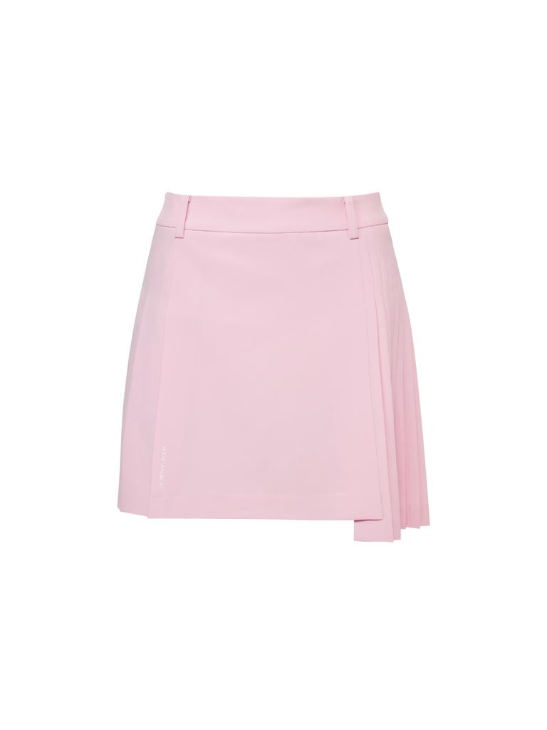 WIDEANGLE Co Mid-Length Fine Pleated Culottes L_Pink