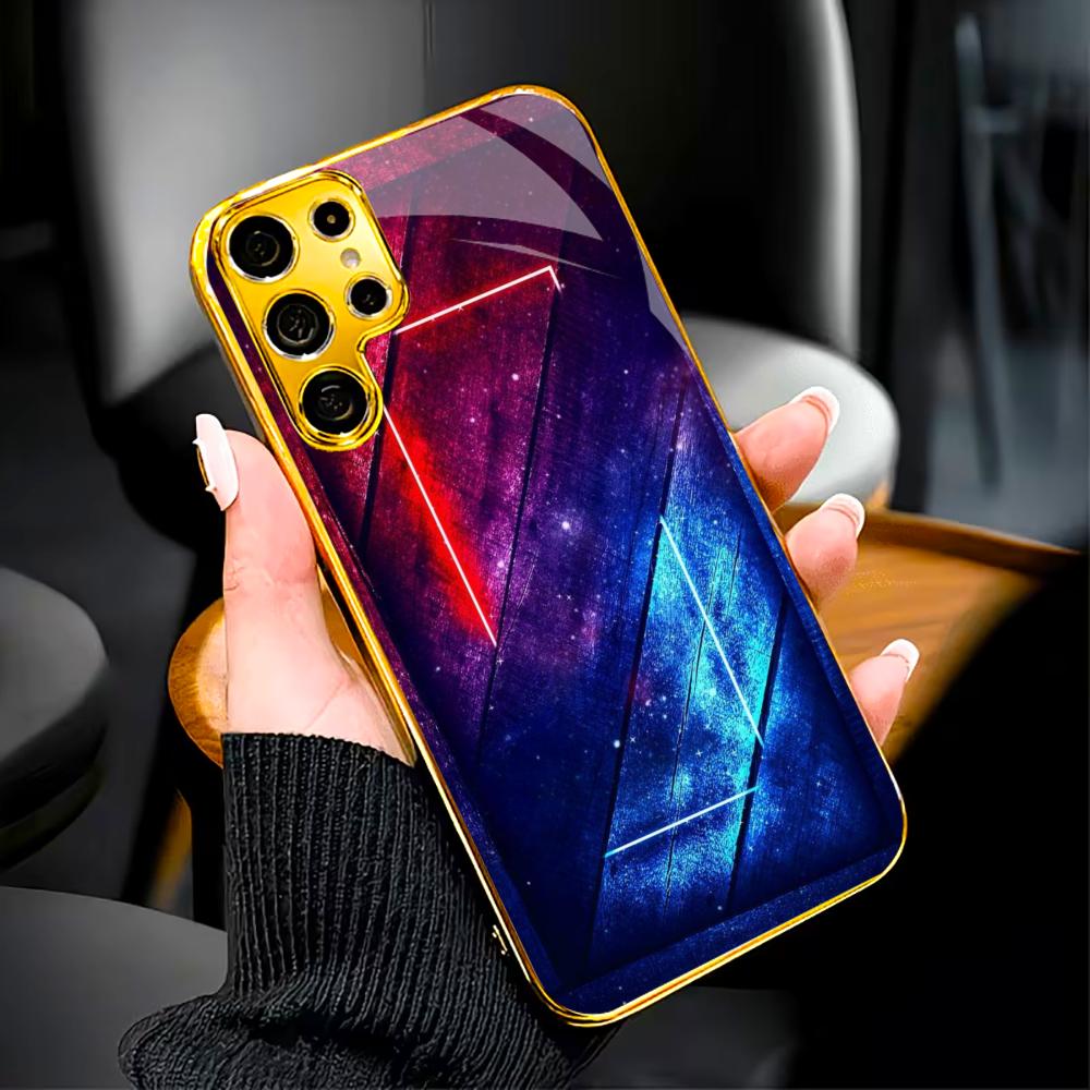 Rouge bleu tendance téléphone portable nouveau modèle Best-seller Coque de téléphone Coque de téléphone en verre pour Samsung Galaxy S26 S25 S24 S23 S22 FE, Ultra, Plus