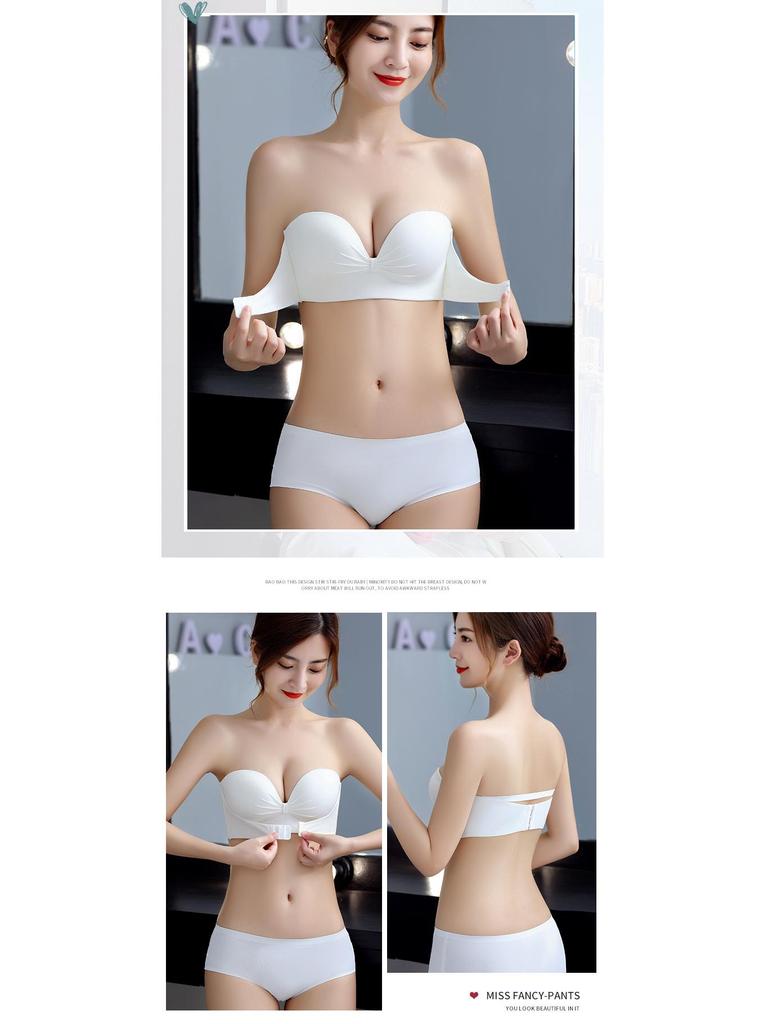 Strapless Non-Slip Push-Up Bra for Small Chest - Invisible Backless Bra for Wedding Dress